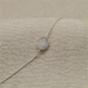 Bracelet pierre de lune taillée "BI1083.P"