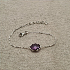 Bracelet améthyste taillée "BI1083.A"