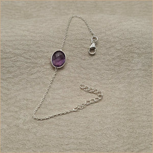 Bracelet améthyste taillée "BI1083.A"