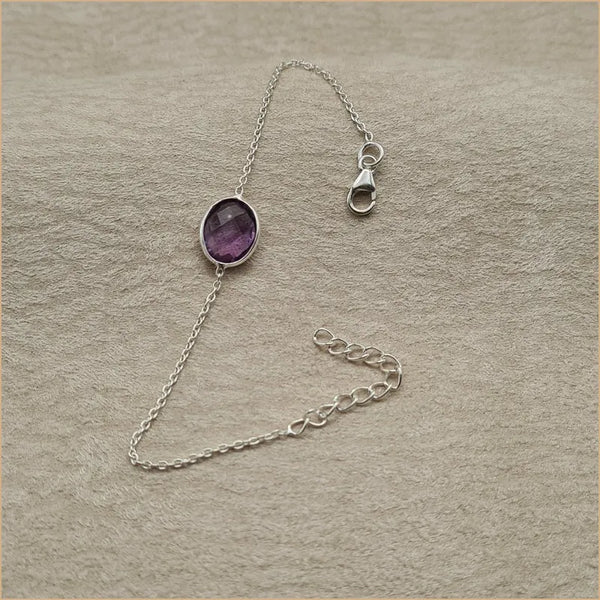 Bracelet améthyste taillée "BI1083.A"