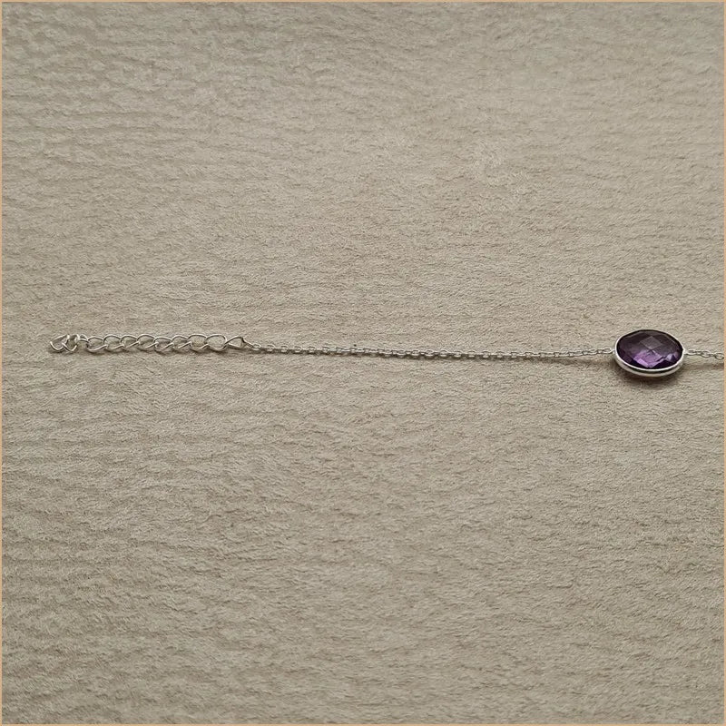 Bracelet améthyste taillée "BI1083.A"