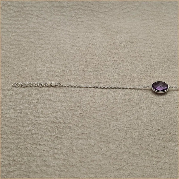 Bracelet améthyste taillée "BI1083.A"