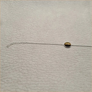 Bracelet oeil de tigre cabochon "BI1084.OT"