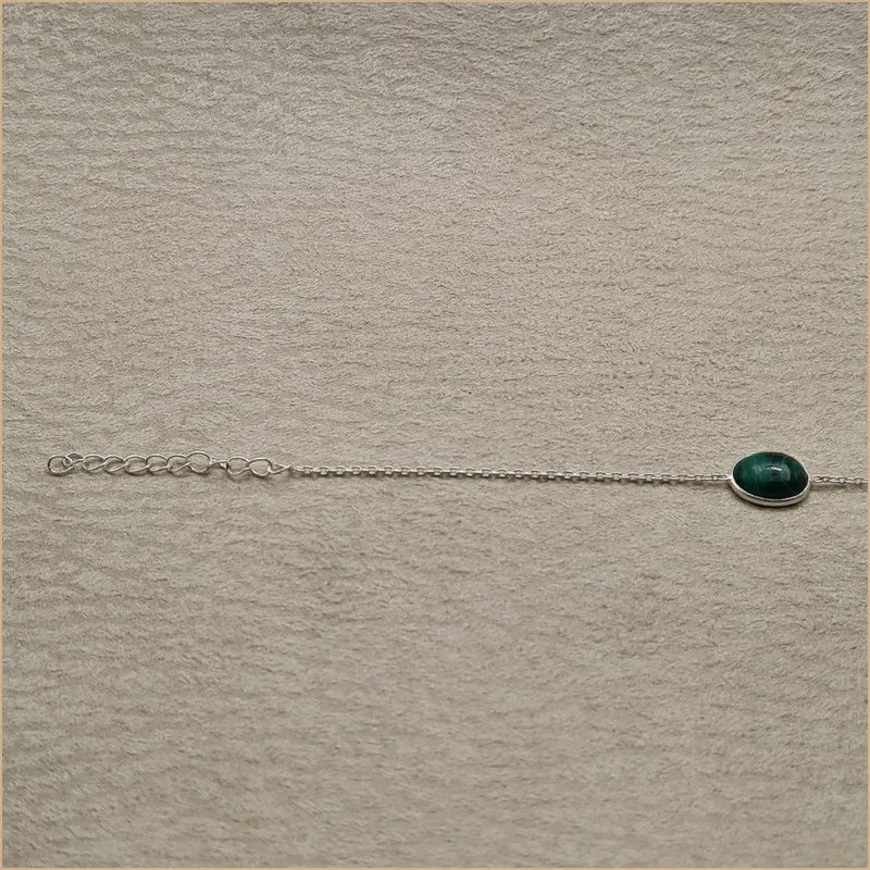 Bracelet malachite cabochon "BI1084.M"