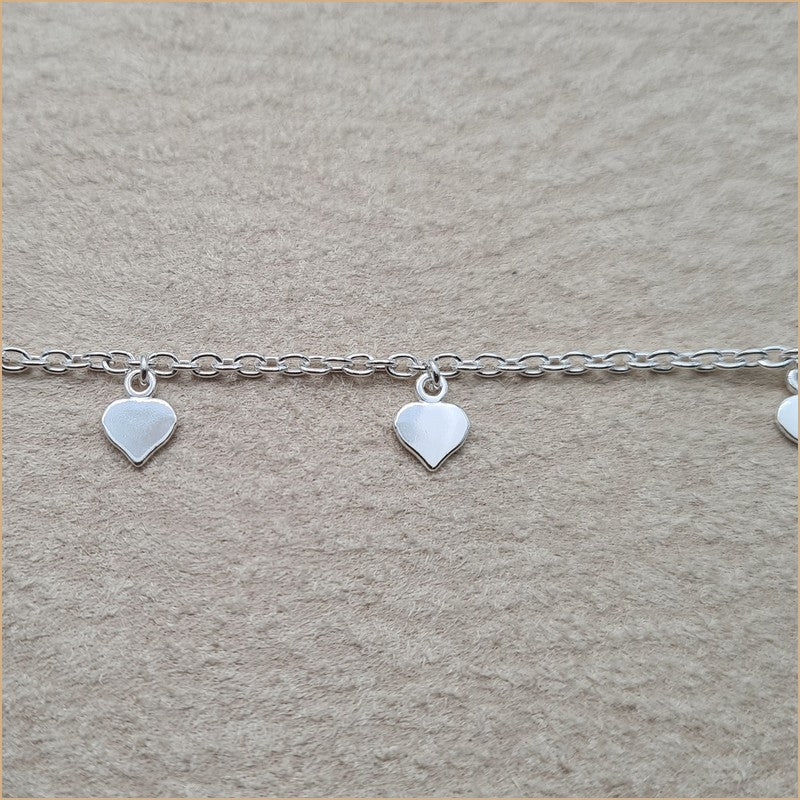 Chaîne de cheville coeur "A171"