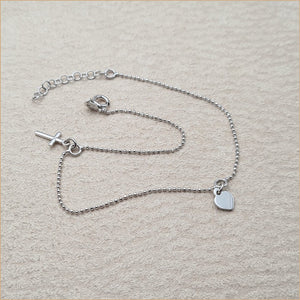 Chaîne de cheville croix "A173"