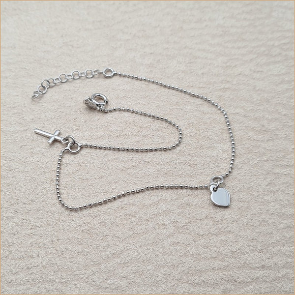 Chaîne de cheville croix "A173"