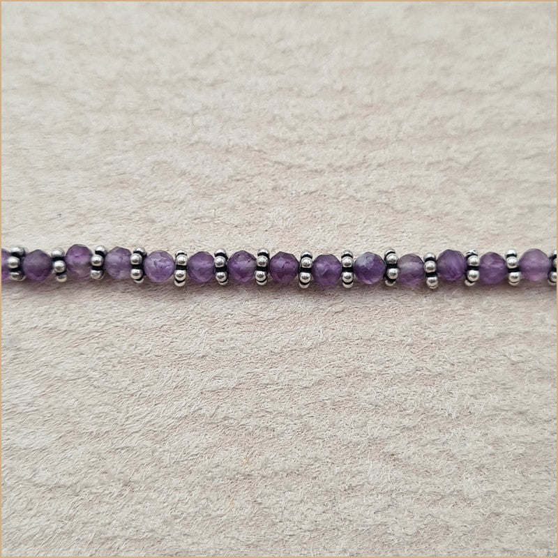 Chaîne de cheville améthyste "A191.A"