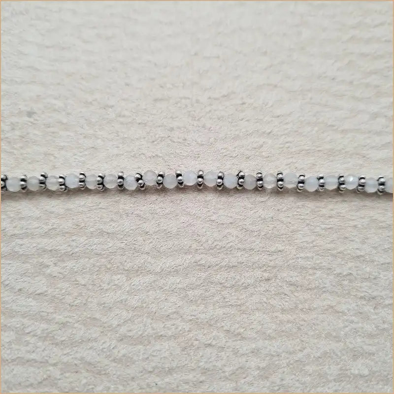 chaîne de cheville pierre de lune "A191.C"