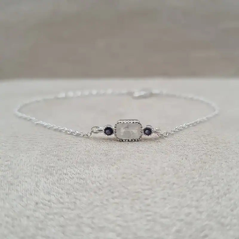Bracelet pierre de lune en argent 925 « BBI1071.P »