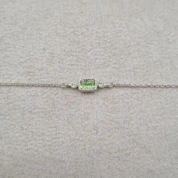 Bracelet péridot en argent 925 « BI1071.X »