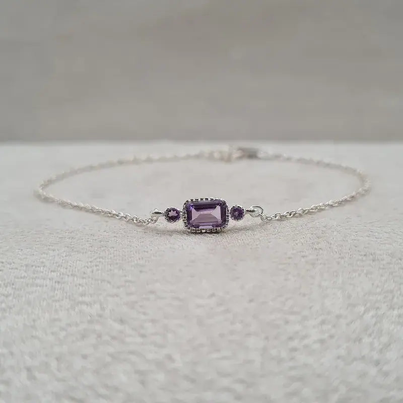 Bracelet améthyste en argent 925 "BI1071.A"