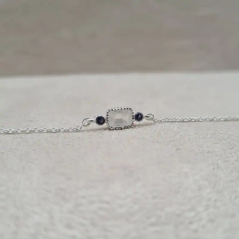 Bracelet pierre de lune en argent 925 « BBI1071.P »