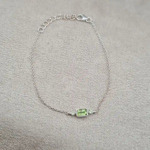 Bracelet péridot en argent 925 « BI1071.X »