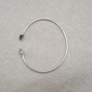 Bracelet turquoise rigide en argent 925 "BI1073"