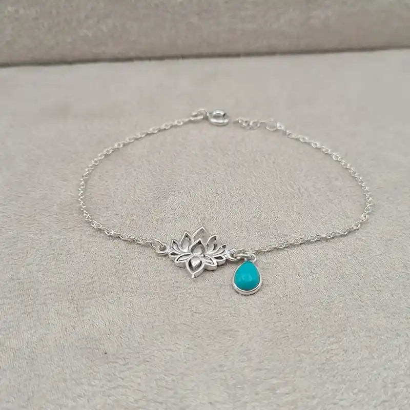 Bracelet turquoise lotus « BI1075.Y »