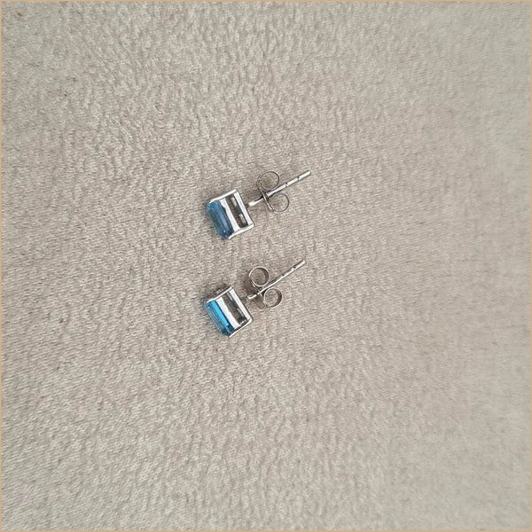 Boucles d’oreilles rectangulaires en topaze “EI1139.T"”