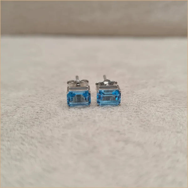 Boucles d’oreilles rectangulaires en topaze “EI1139.T"”