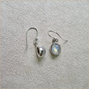 Boucles d’oreilles ovales en pierre de lune “EI1223”