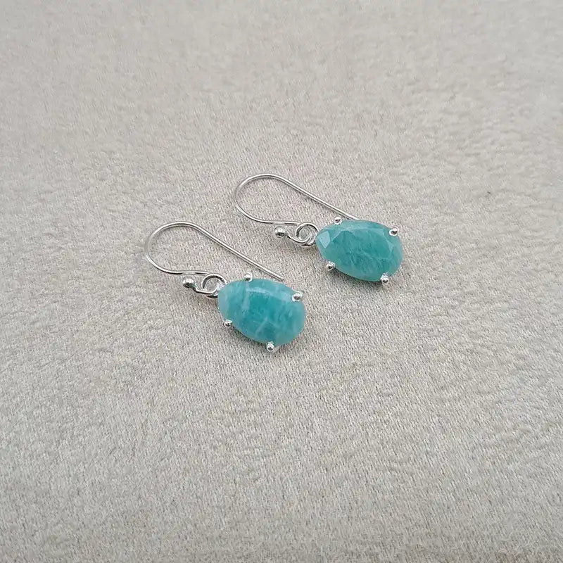 Boucles d'oreilles amazonite "EI1242.AM"