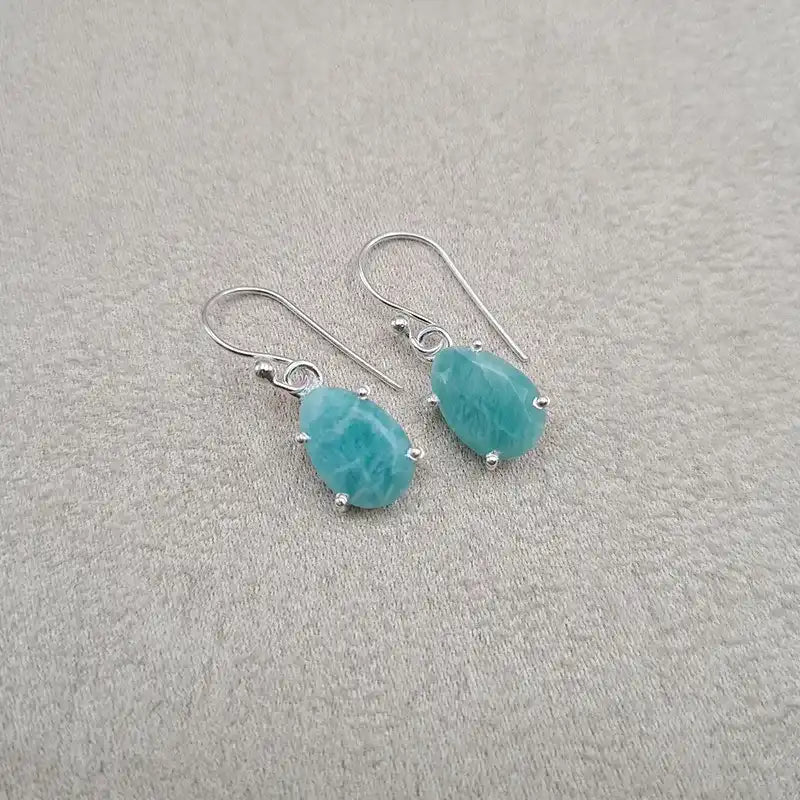 Boucles d'oreilles amazonite "EI1242.AM"
