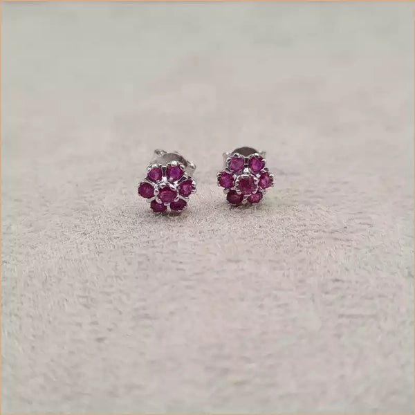 Boucles d’oreilles en rubis “EI1255.R”