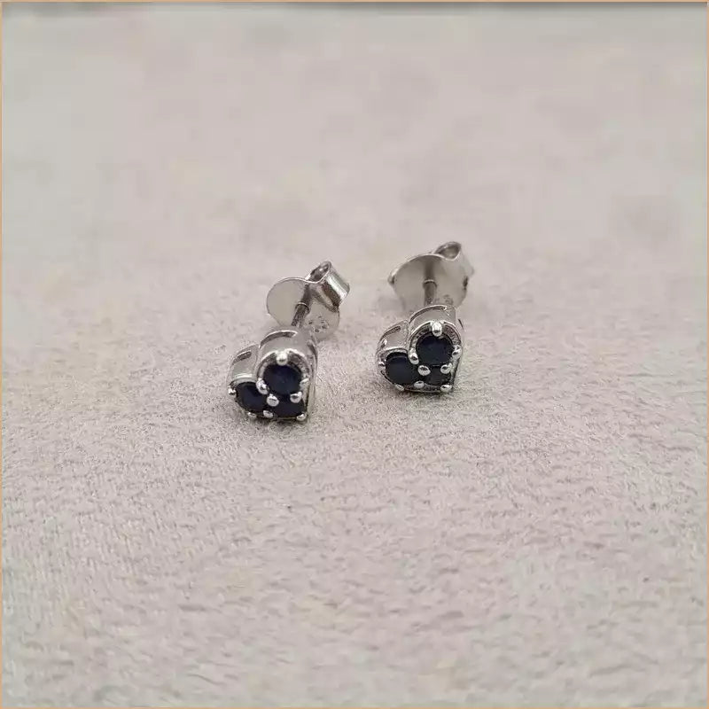 Boucles d’oreilles coeur en saphir “EI1257.S”