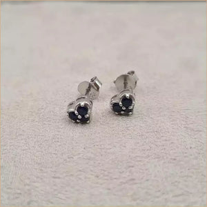 Boucles d’oreilles coeur en saphir “EI1257.S”
