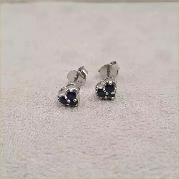 Boucles d’oreilles coeur en saphir “EI1257.S”