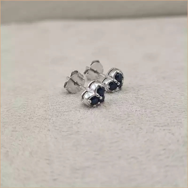 Boucles d’oreilles coeur en saphir “EI1257.S”