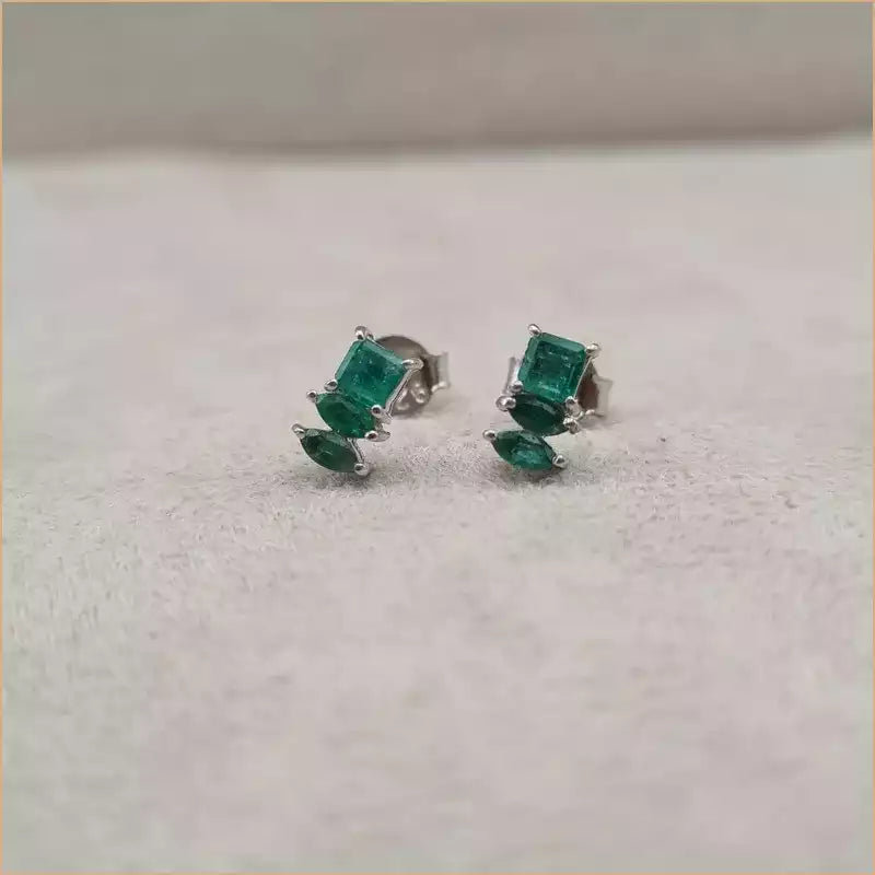 Boucles d’oreilles en émeraude “EI1258.E”