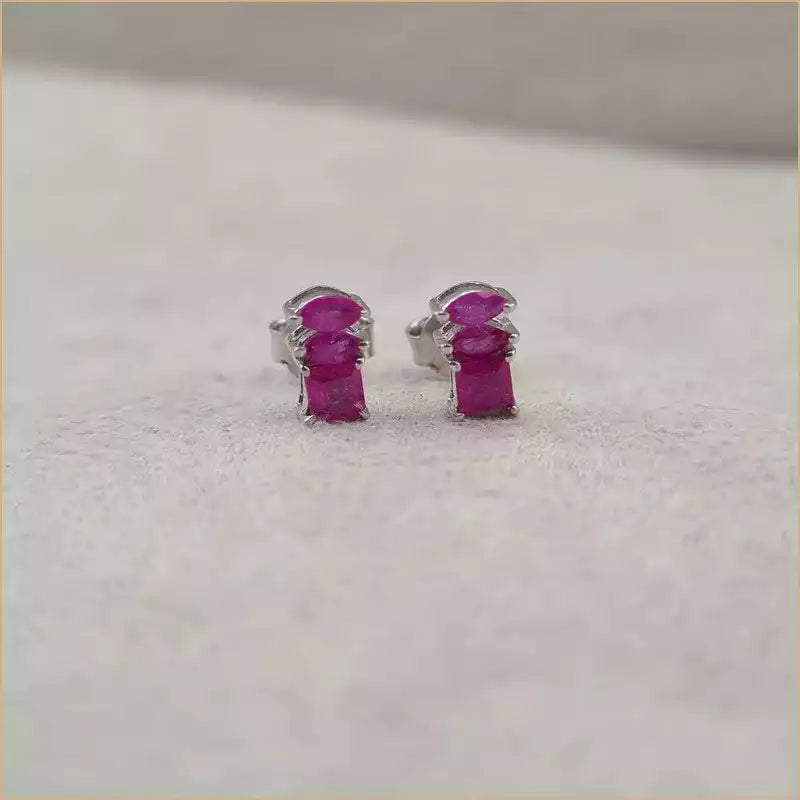 Boucles d’oreilles en rubis “EI1258.R”