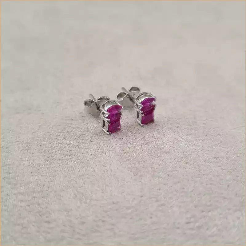 Boucles d’oreilles en rubis “EI1258.R”