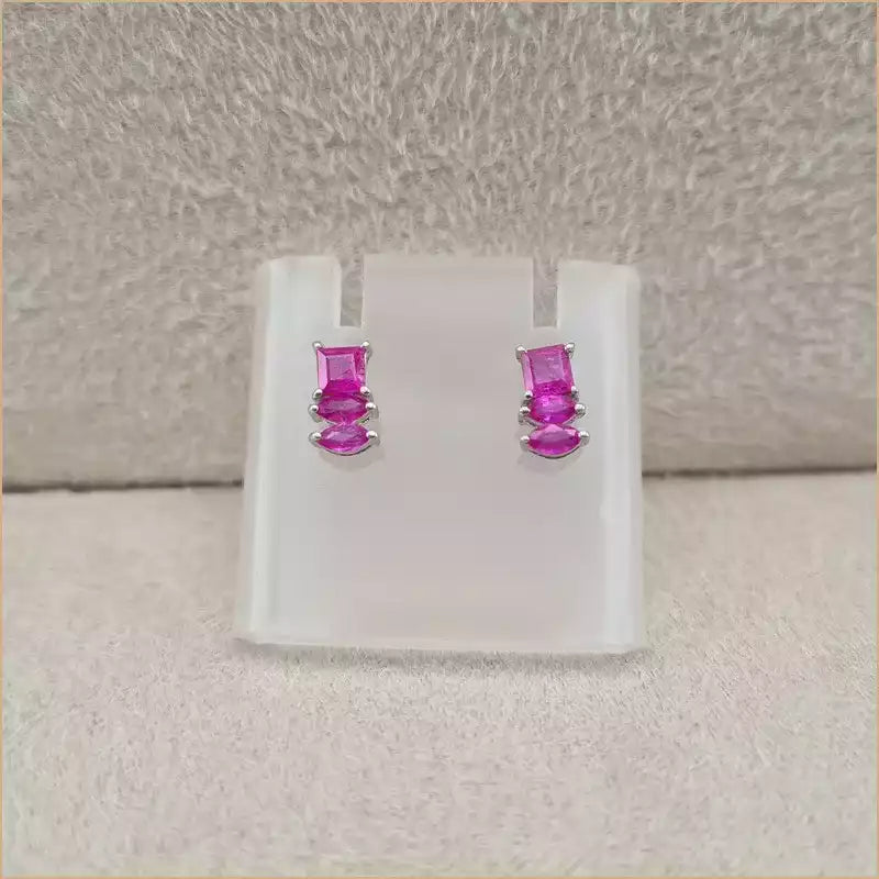 Boucles d’oreilles en rubis “EI1258.R”