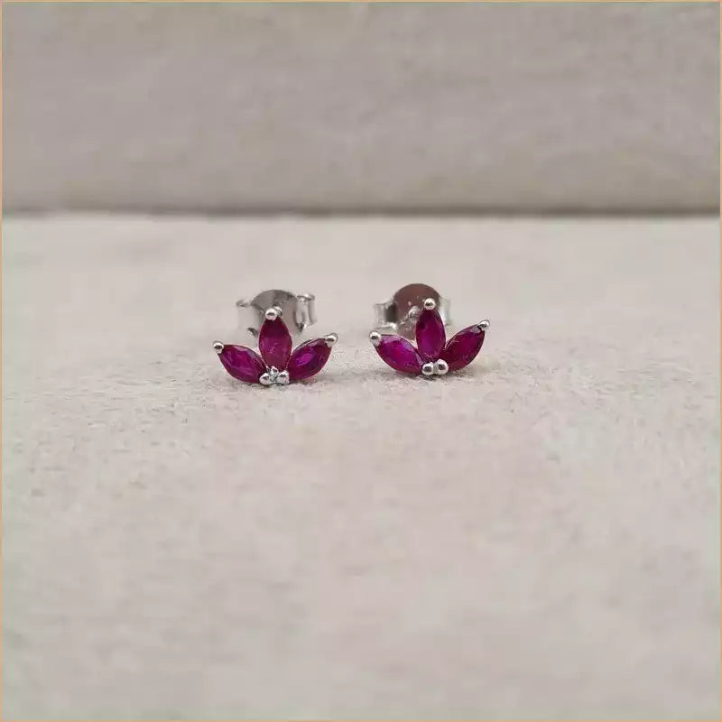 Boucles d’oreilles en rubis “EI1259.R”