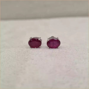 Boucles d’oreilles en rubis “EI1265.R”