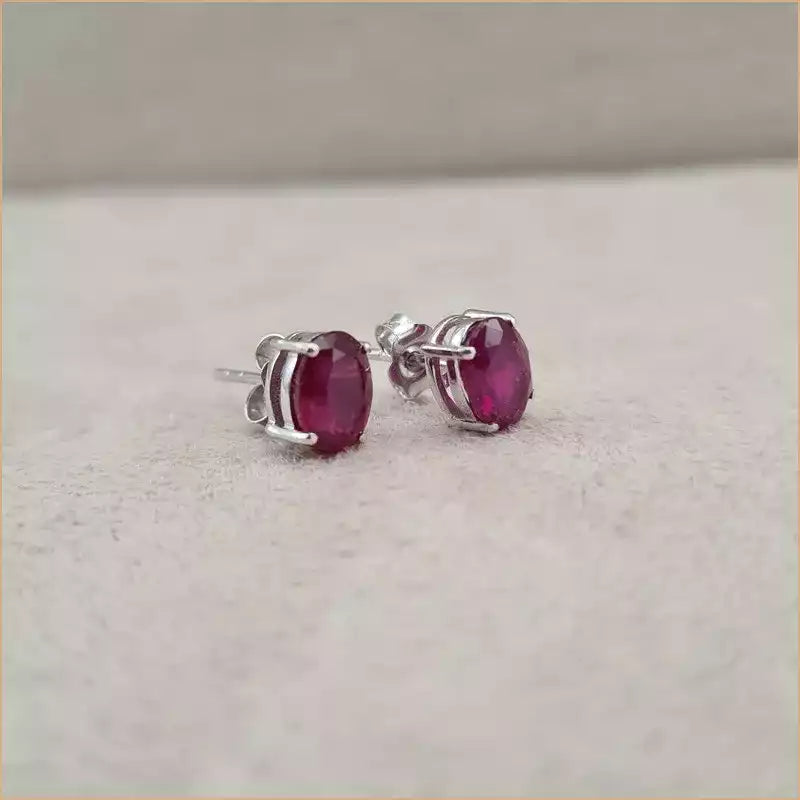 Boucles d’oreilles en rubis “EI1265.R”