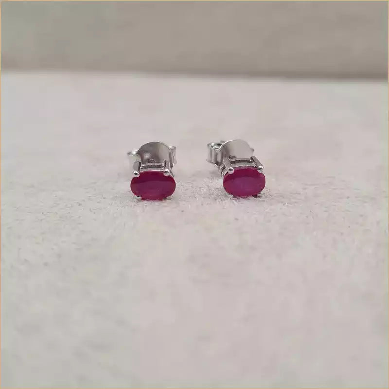 Boucles d’oreilles en rubis “EI1266”