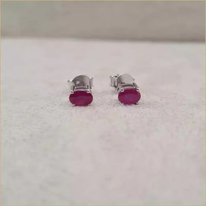 Boucles d’oreilles en rubis “EI1266”
