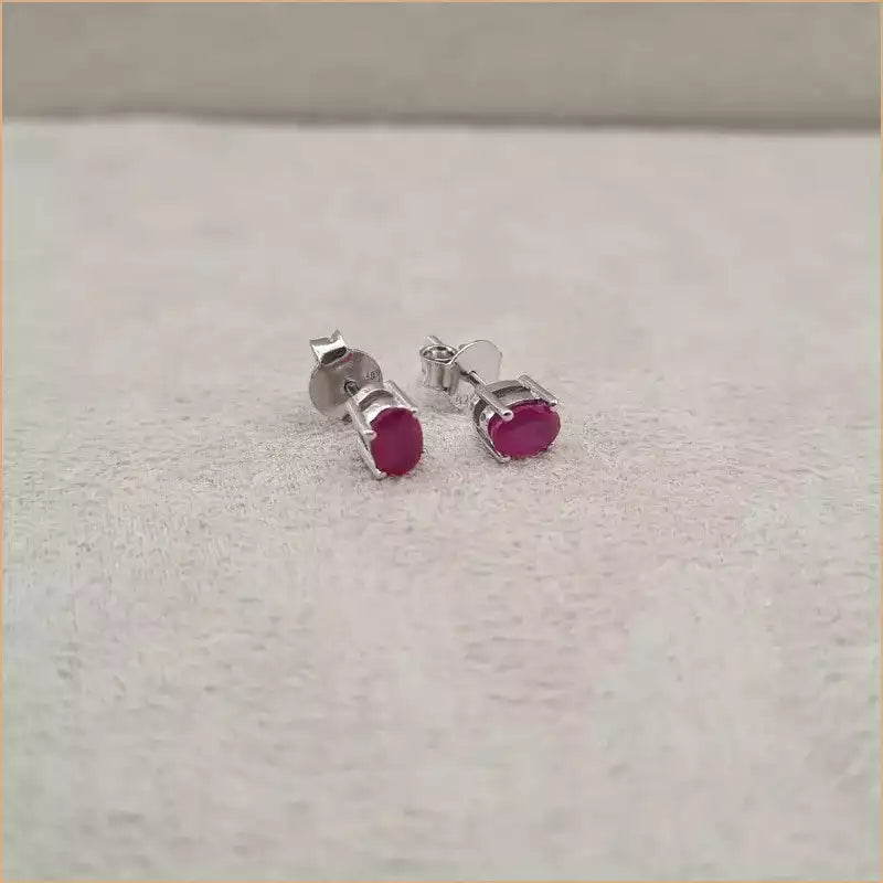 Boucles d’oreilles en rubis “EI1266”