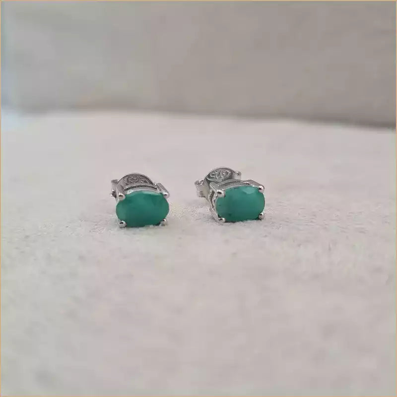Boucles d’oreilles en émeraude “EI1269.E”