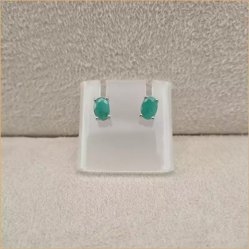 Boucles d’oreilles en émeraude “EI1269.E”