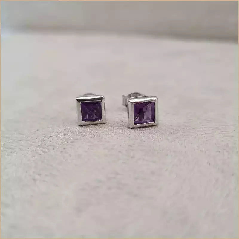 Boucles d’oreilles en améthyste “EI1275.A”