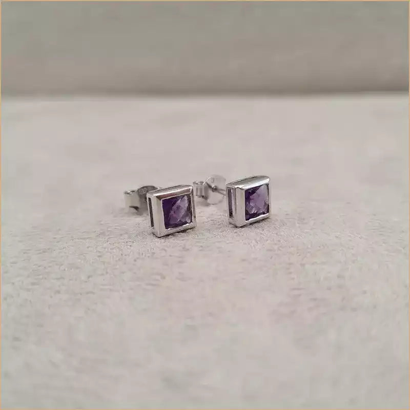 Boucles d’oreilles en améthyste “EI1275.A”
