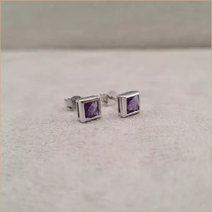 Boucles d’oreilles en améthyste “EI1275.A”