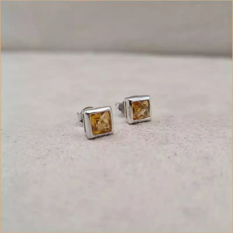 Boucles d’oreilles en citrine “EI1275.C”