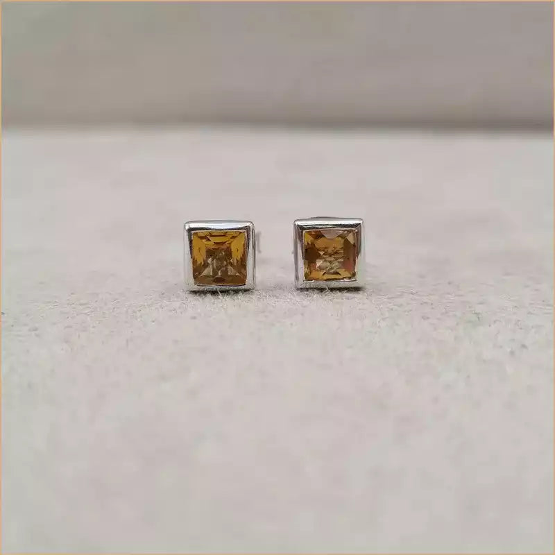 Boucles d’oreilles en citrine “EI1275.C”