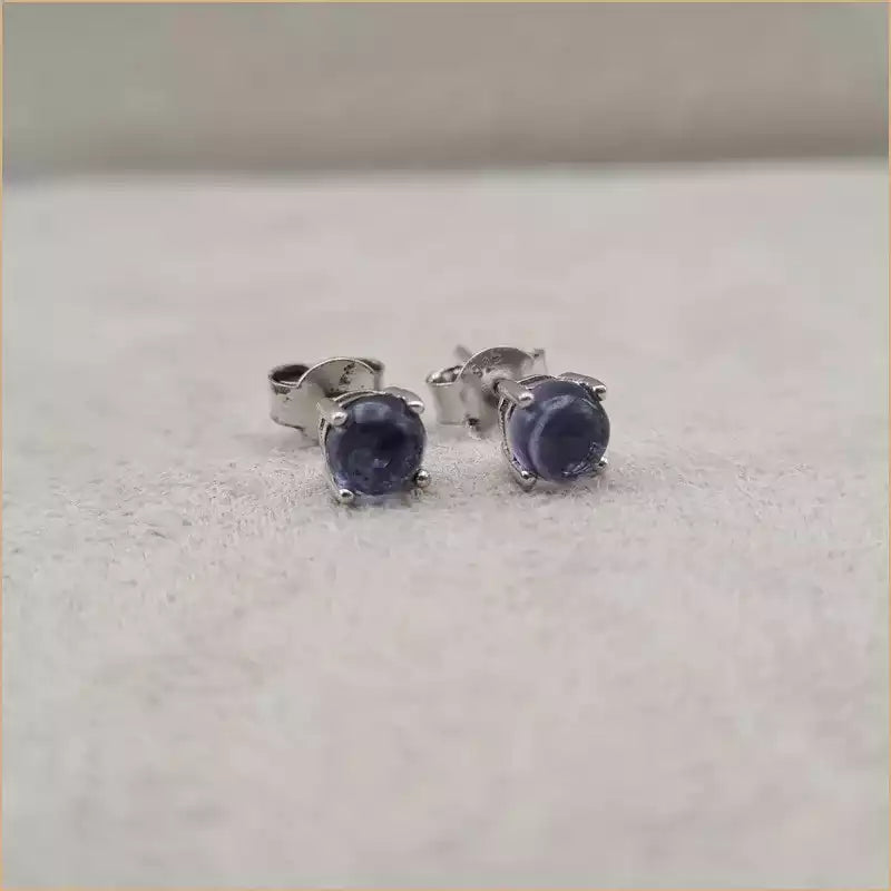 Boucles d'oreilles en iolite "EI1279"