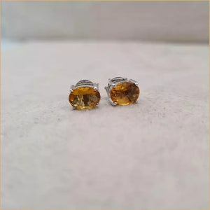 Boucles d'oreilles en citrine "EI1280.C"