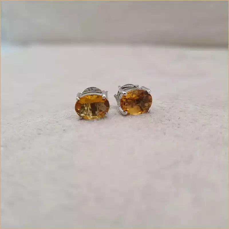 Boucles d'oreilles en citrine "EI1280.C"